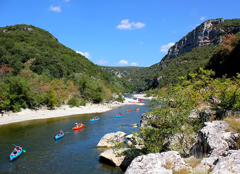 Canoë gorges Ardèche